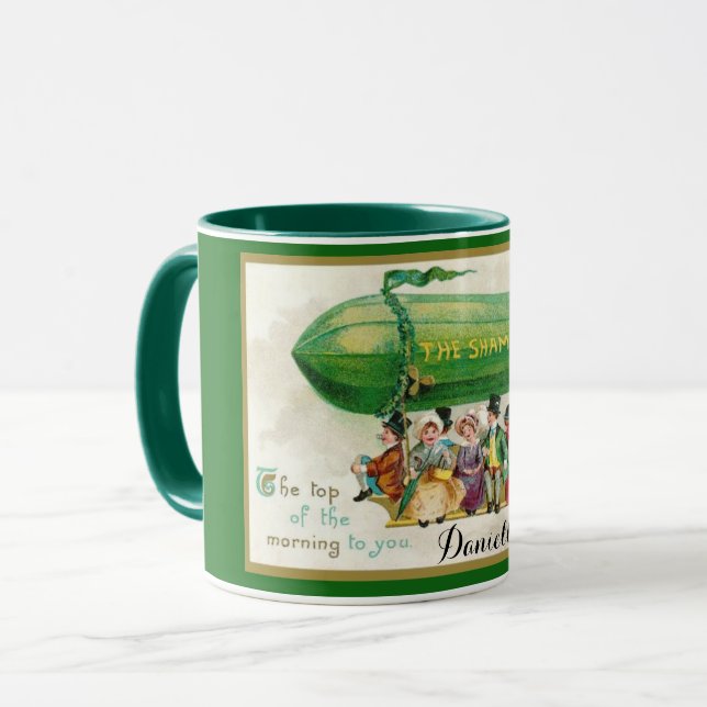 Mug Bateau de Jour de la Saint Patrick irlandais Zeppe (Devant gauche)