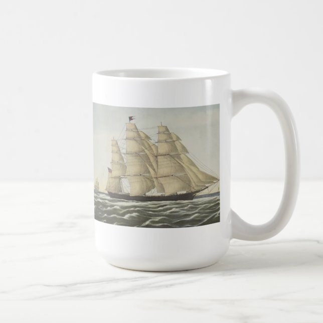 Mug Bateau de tondeuse, nuage volant (Droite)