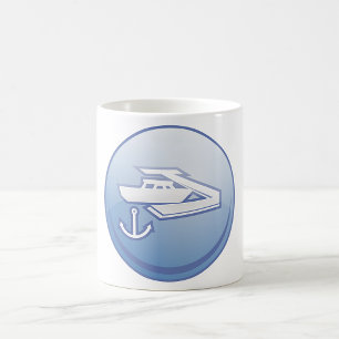 Mug Bateau et Ancre Marine nautique
