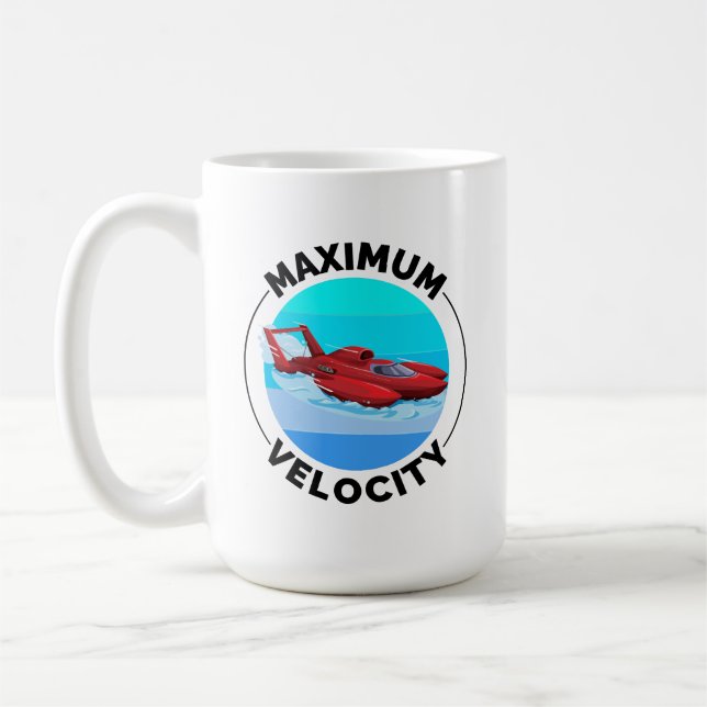 Mug Bateau-moteur de course de bateau-hydravion (Gauche)