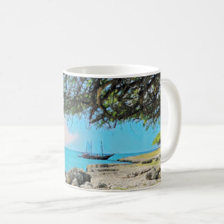 Mug Bateau pirate naviguant sur la plage d'Aruba Malmo