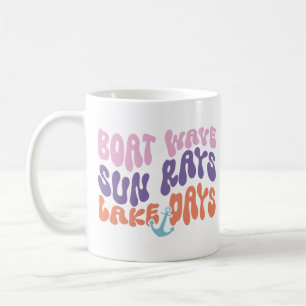 Mug Bateau Wave Sun Rays Lake Days
