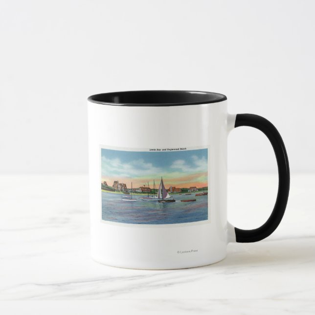 Mug Bateaux à voile dans Lewis Bay, Englewood Beach Vi (Droite)
