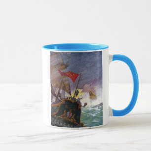 Mug Bateaux de navigation en mer orageuse