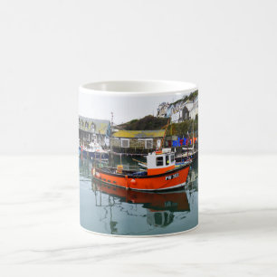Mug Bateaux de pêche dans le port de Mevagissey