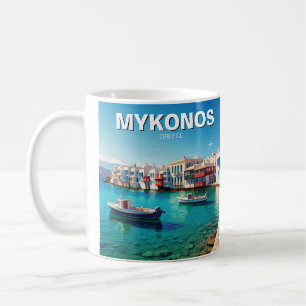 Mug Bateaux des îles grecques de Mykonos