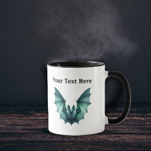 Mug Bateaux Éffrayants en rose et vert