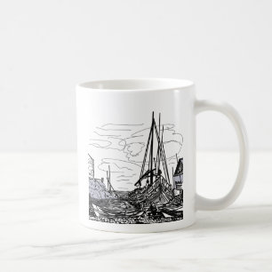 Mug bateaux en mer