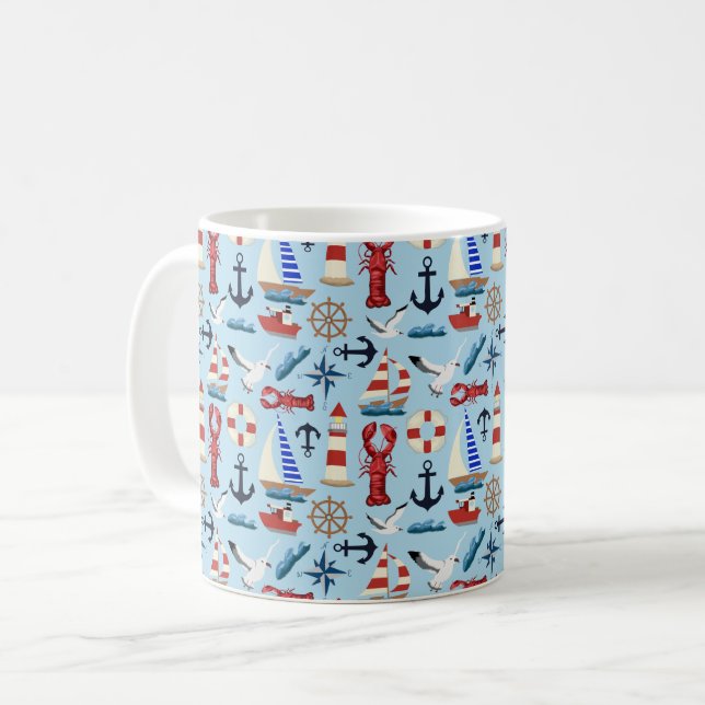 Mug Bateaux marins (Devant gauche)