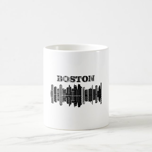 Mug Bâtiment de gratte-ciel de Boston (Centre)