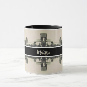 Mug Bâtiment de rue vintage Algérie Alger
