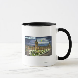 Mug Bâtiment Delaware et Hudson Co. à la nuit