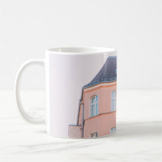 MUG BÂTIMENT EN BÉTON ORANGE ET BLANC