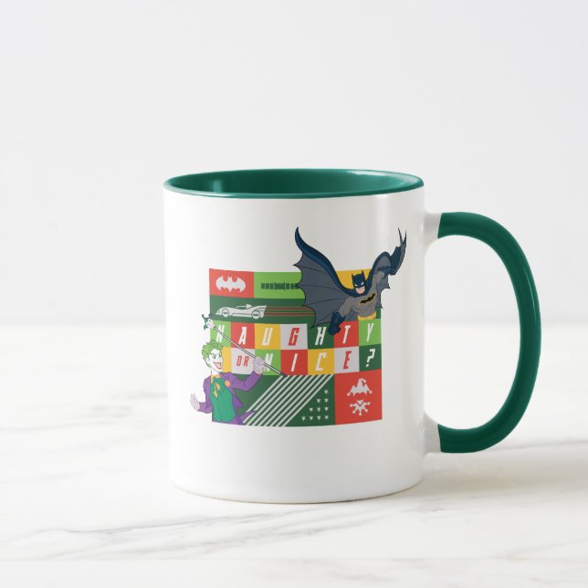 Mug Batman contre Joker "Naughty or Nice" (Droite)