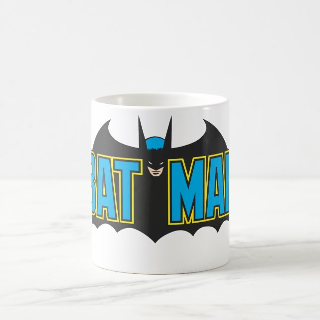 Mug Batman | Logo noir bleu Vintage (Centre)