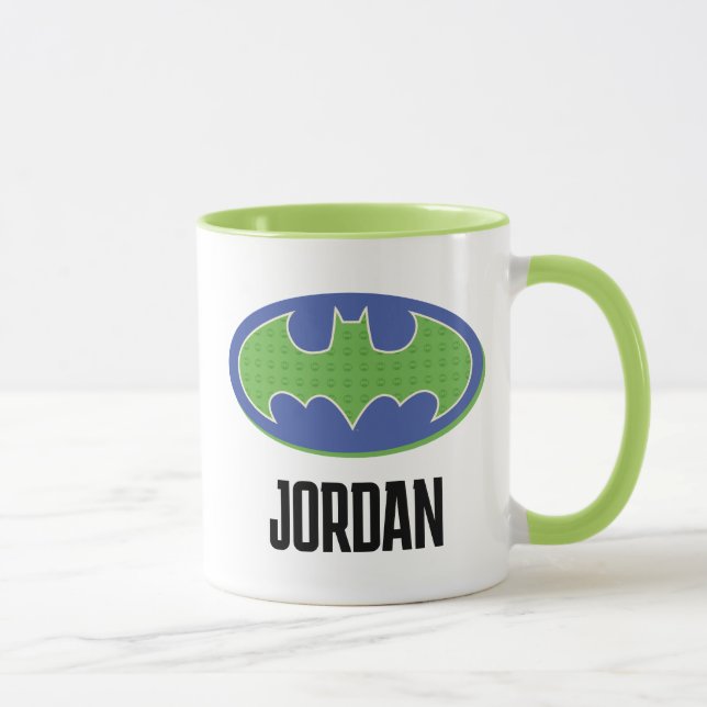 Mug Batman | Symbole pourpre et vert (Droite)
