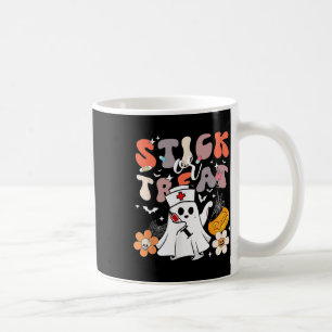 Mug Bâton Ou Traitement Halloween Ghost Nurse Crna Eme