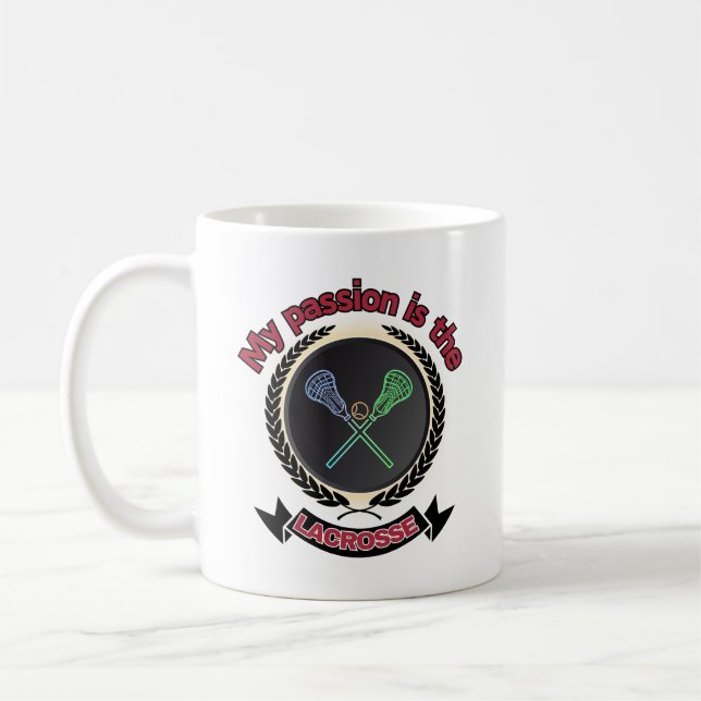Mug Bâtons croisés de crosse Ball Passion Sport Jeu (Gauche)