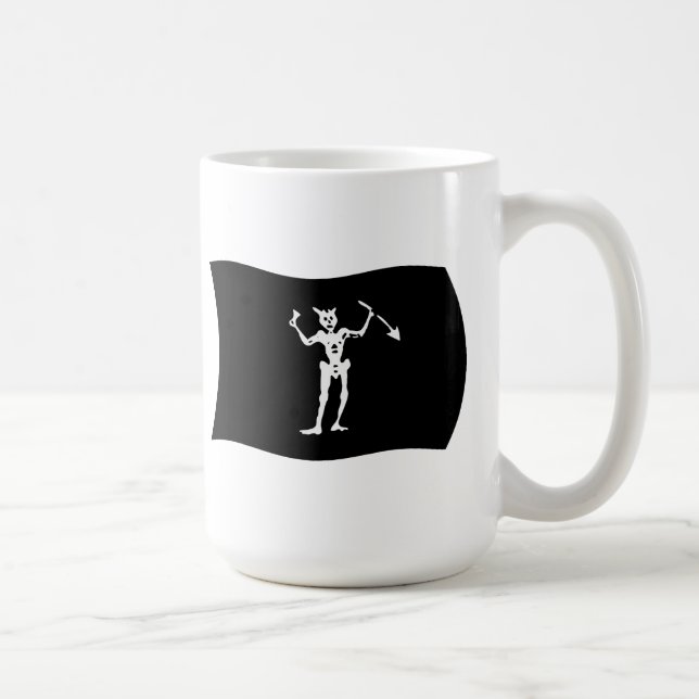 Mug Batterie à drapeau à barbe noire (Droite)