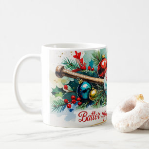 Mug Batterie de baseball pour Noël