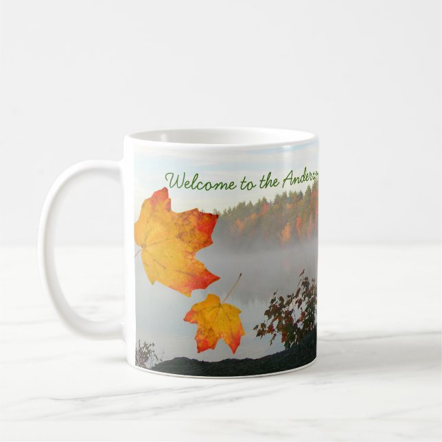 Mug Batteries de café personnalisées Lake House (Gauche)