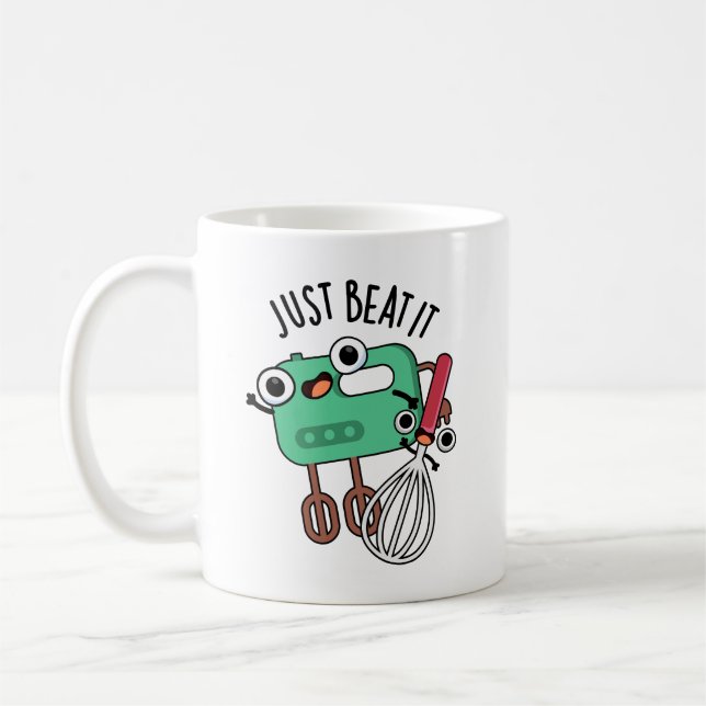 Mug Battez-Le Drôle Pun À Cuisson (Gauche)