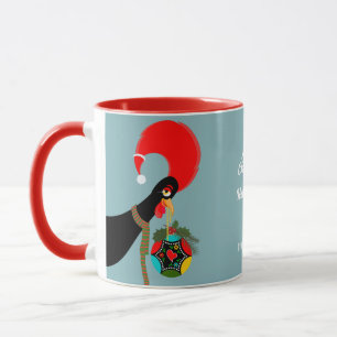 Mug Bauble de Noël du coq portugais