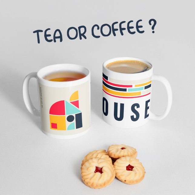 Mug Bauhaus art - Maison. (Créateur téléchargé)