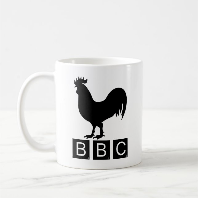 Mug BBC - Gros Cockerel noir (Gauche)