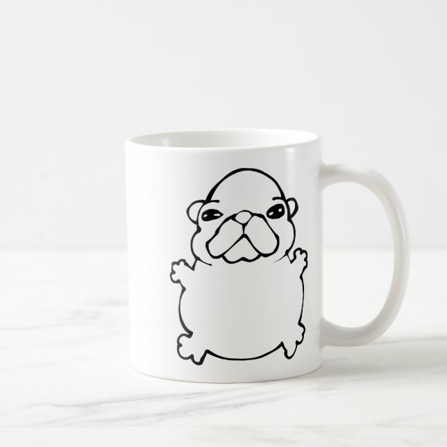 Mug Bble Meme Funny Dog Brainrot Wash My Belly Meme  (Droite)