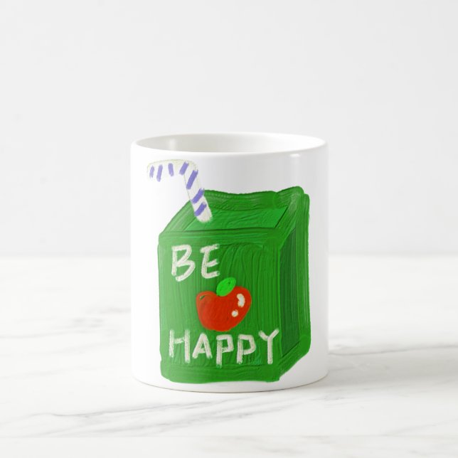 Mug Be Happy With Apple Design T-shirts By Will Power (Centre)