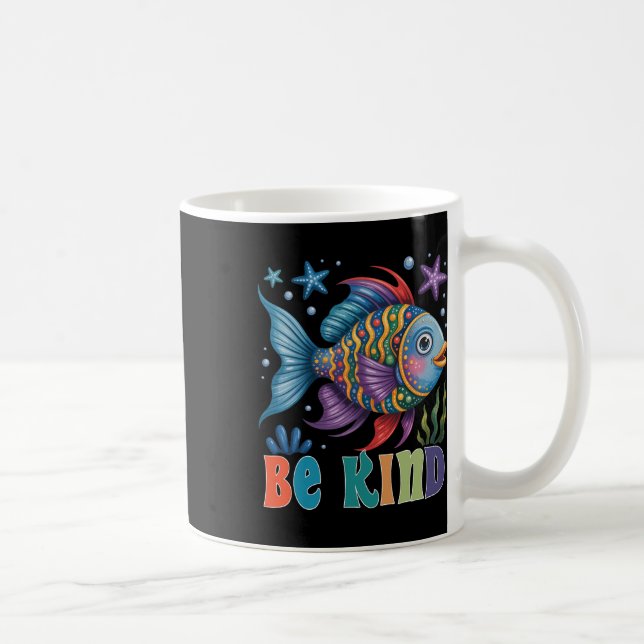 Mug Be Kind Rainbow Scale Fish Teacher Reading Book To (Droite)