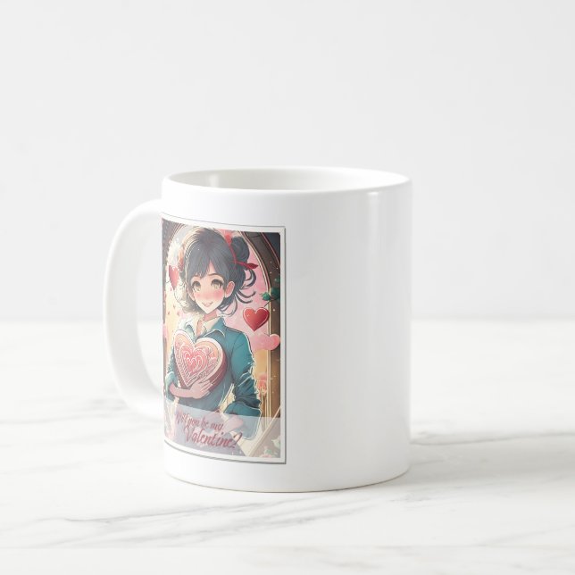 Mug Be My Valentine in Manga Style 31470 (Devant gauche)