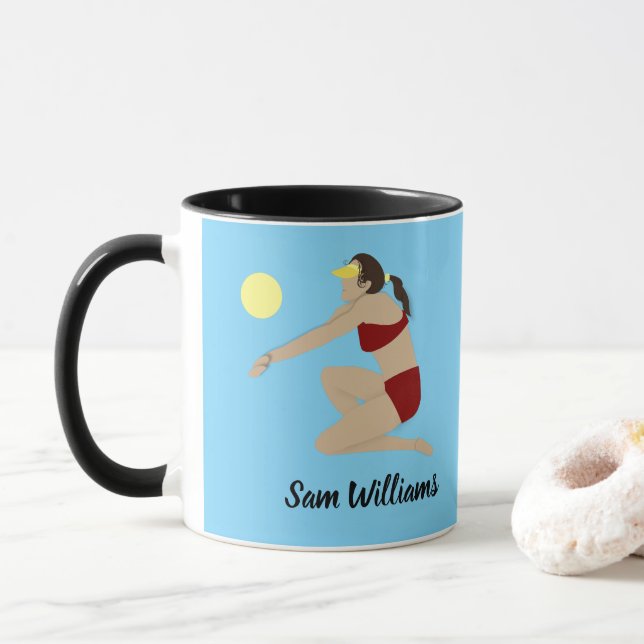 Mug Beach Volleyball (Avec donut)