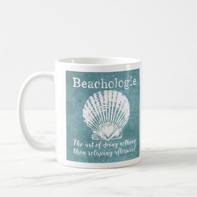 Mug Beachologie Ne Rien Faire Puis Se Relaxer Après La (Gauche)