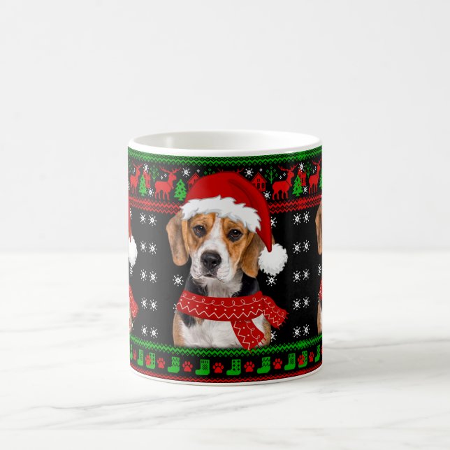 Mug Beagle Chien laide Sweater Noël Chiot Amoureux des (Centre)