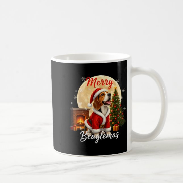 Mug Beagle Christmas Beagle Costume Beagle Xmas Merry  (Droite)