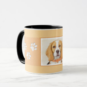 Mug Beagle Hound Dog Peinture Animal Art original