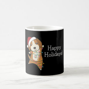 Mug Beagle Joyeux Noël Animaux d'hiver Chien Café M