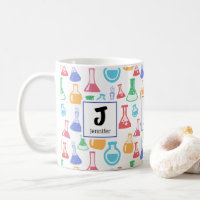 Beakers et flacons Fun Science Motif Monogramme