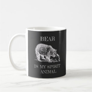 Mug Bear is My Spirit Animal drôle citation design cra