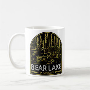 Mug Bear Lake Michigan Neon Vintage