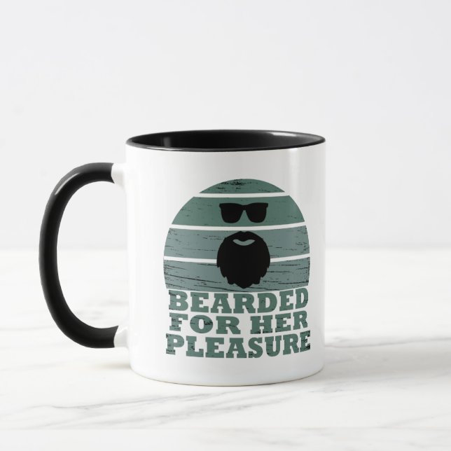 Mug Bearded cite drôle barbe dire cadeaux (Gauche)