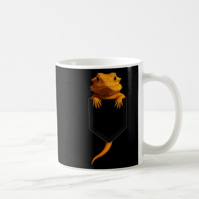 Mug Bearded Dragon Cket Cute Exotic Lizard Reptile Pet (Droite)