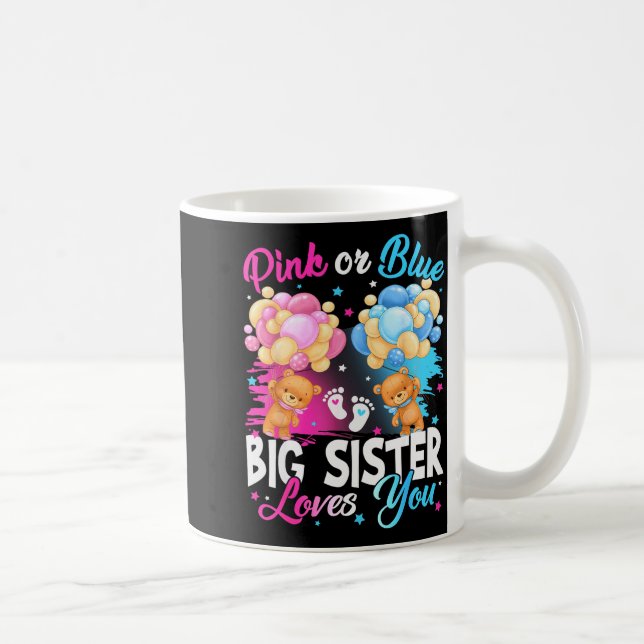 Mug Bears Nk Or Blue Big Sister Loves You Gender Revea (Droite)