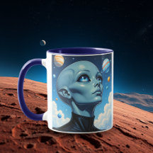 Beau Alien extra-terrestre Être personnalisé