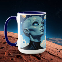 Beau Alien extra-terrestre Être personnalisé