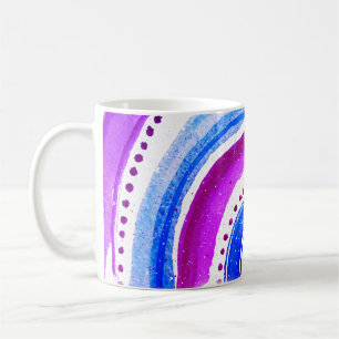 Mug Beau Arc En Ciel Violet Et Bleu