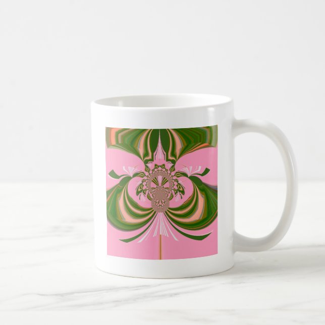 Mug Beau bébé rose vert et blanc Kaleidoscope (Droite)