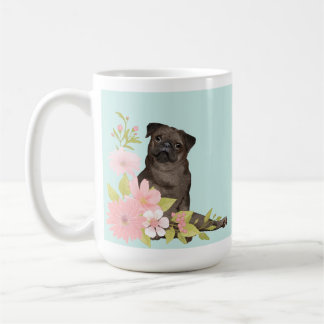 Mug Beau CARLIN noir style de dessin